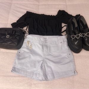 d.jeans light blue shorts